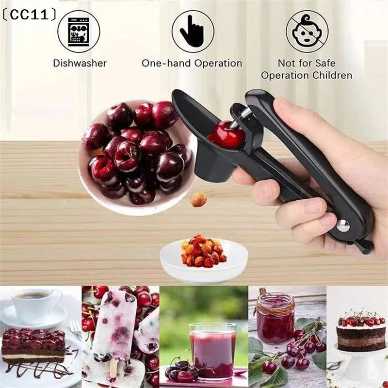 Food Grade Cherry Pitter Seed Remover – One-Hand Operation Tool Cherry Pitter Tool Qme