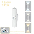 Smart RGB Dual-Head Motion Sensor Wall Night Light | Rechargeable Motion Sensor Night Light Qme 3 colors