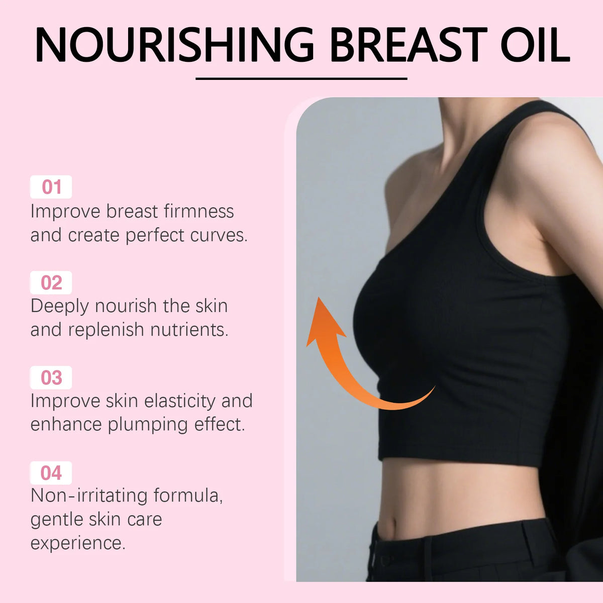 OceAura Turmeric Chest Firming & Lifting Massage Oil 100ml Body Firming Oil Qst