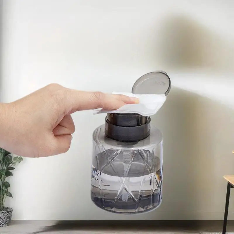 Refillable Lockable Pump Dispenser Bottle | Nail & Makeup Pump Dispenser Bottle Qme