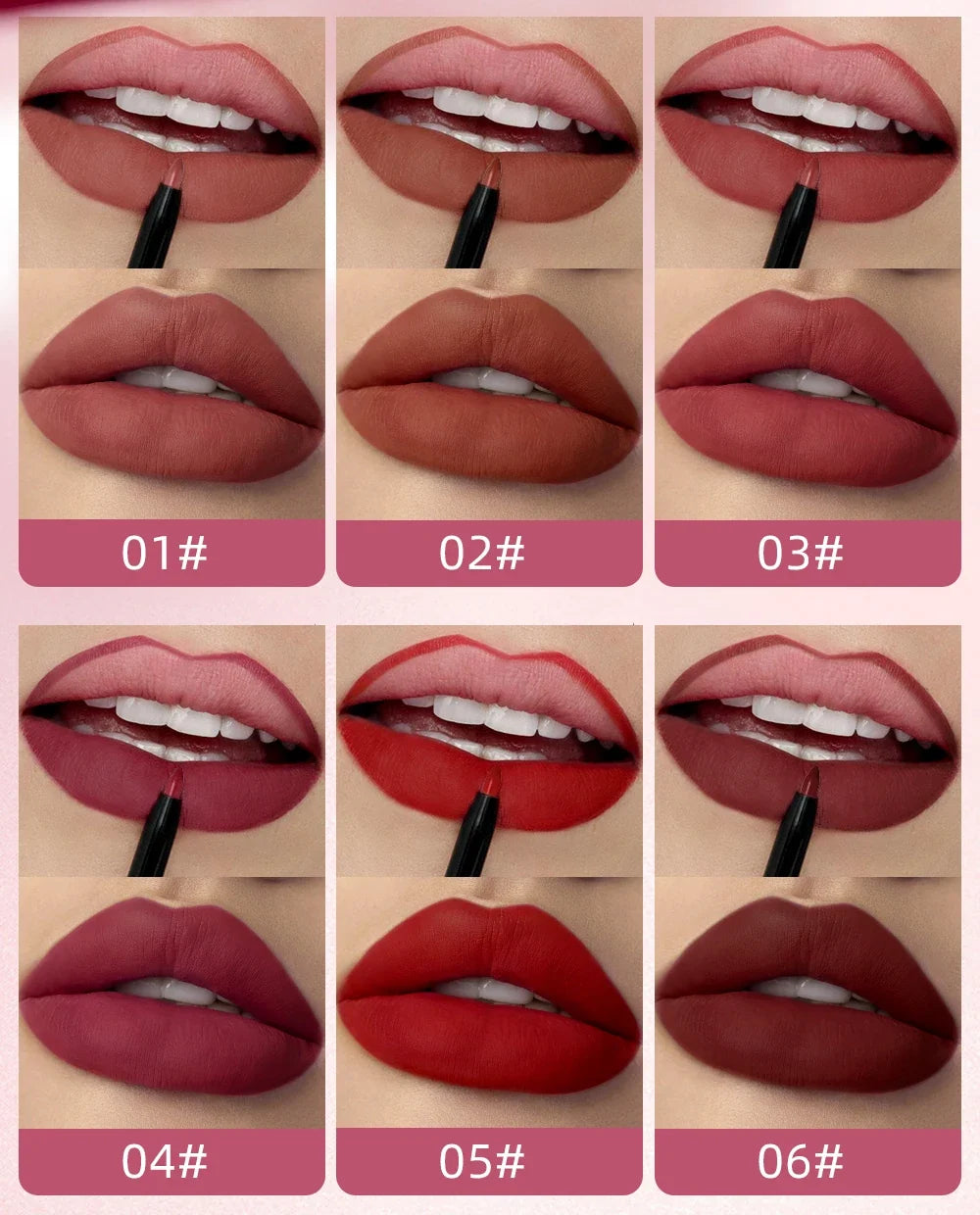 2-in-1 Lip Gloss & Lipliner Pen – Waterproof, Long-Lasting Lip Gloss & Liner Qme