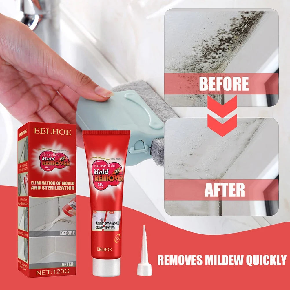 Mold Remover Gel – Deep Mildew & Tile Stain Cleaner 120g Mold Remover Gel Qme