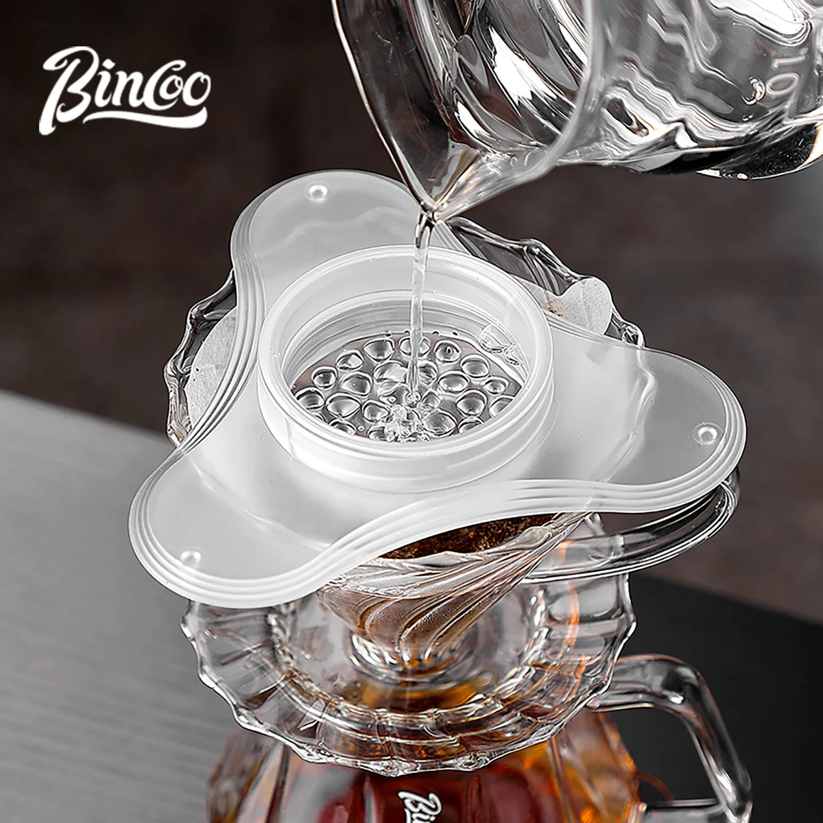 Bincoo Pour Over Flow Distributor – Even Coffee Extraction Pour Over Accessory Qst