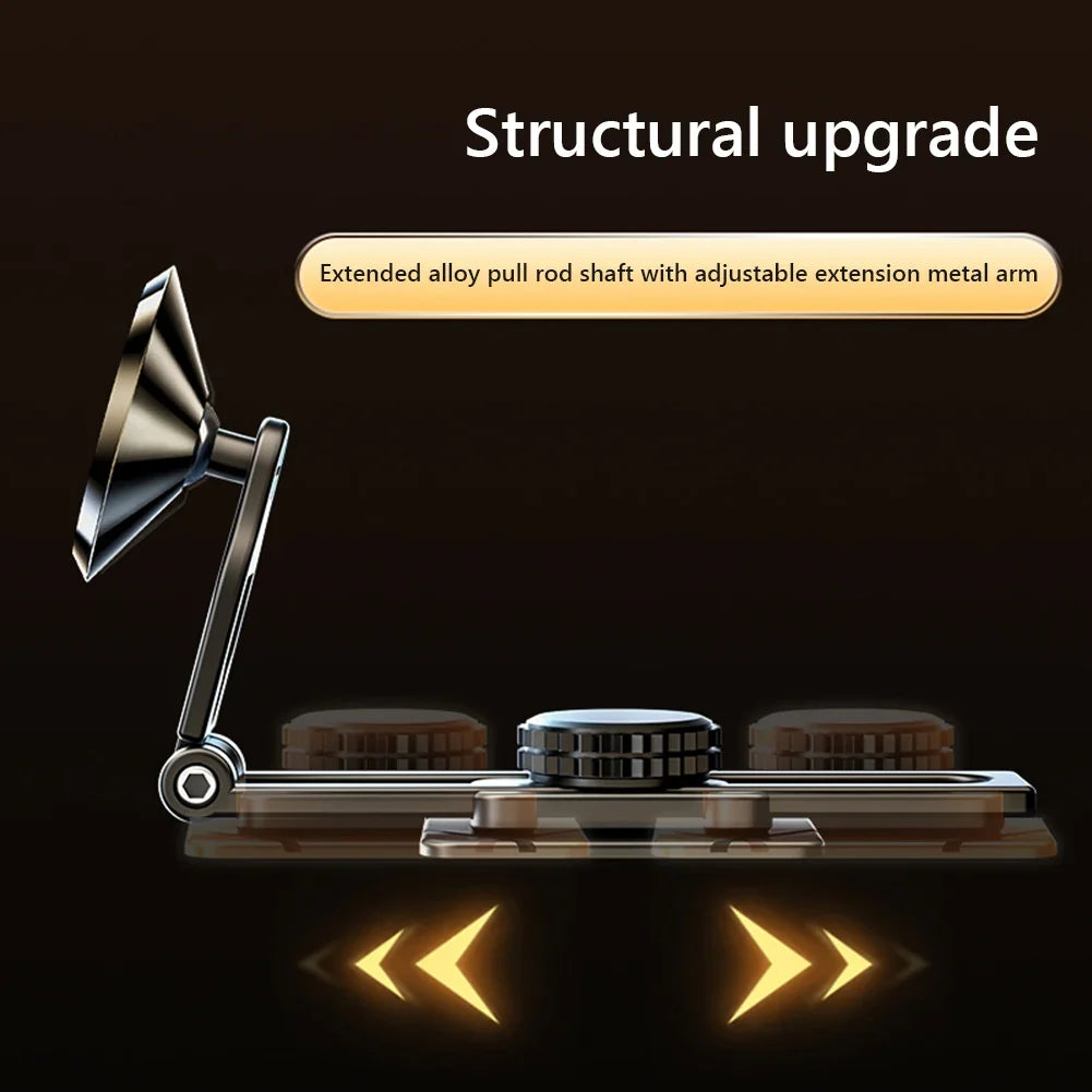 Magnetic Car Phone Mount Foldable Aluminum Alloy Stand Car Phone Mount Qme