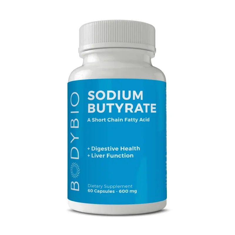Sodium Butyrate Supplement – Non-GMO SCFA, 60 Capsules Digestive Supplement Qst 60 count-1 bottle