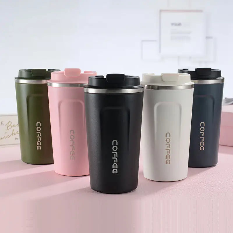 Double-Wall Stainless Steel Travel Thermos Mug 380/510ML Travel Thermos Mug Qst