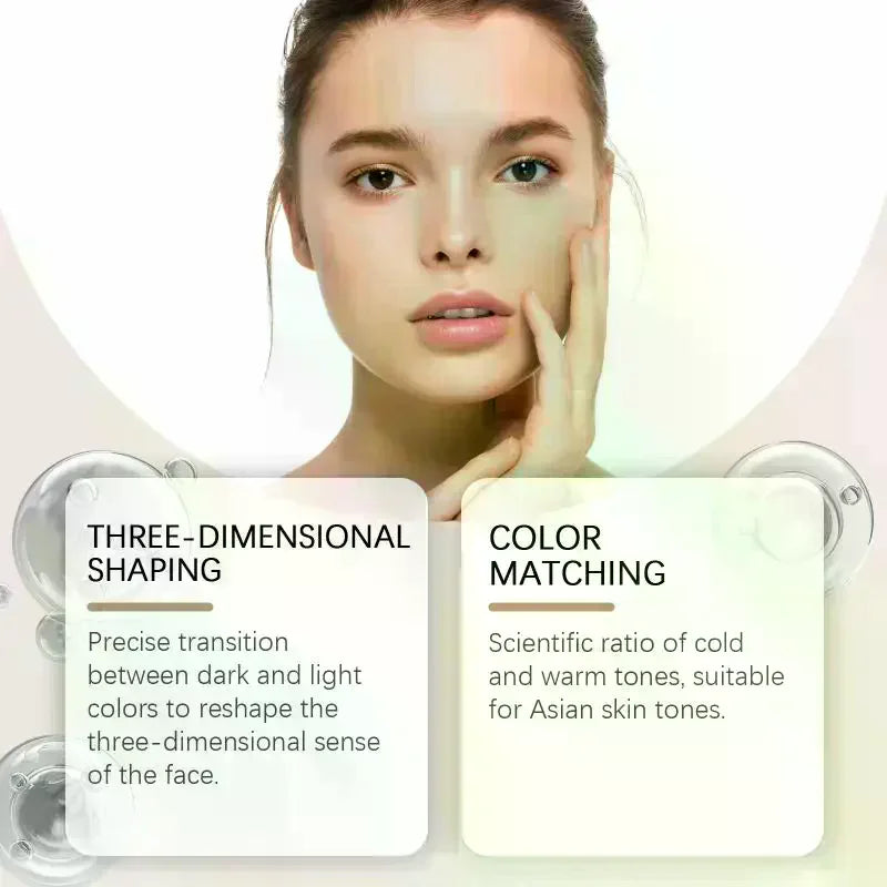 Multi-Use Contour Stick | Light Brown & Pink Matte Finish Contour Makeup Stick Qme