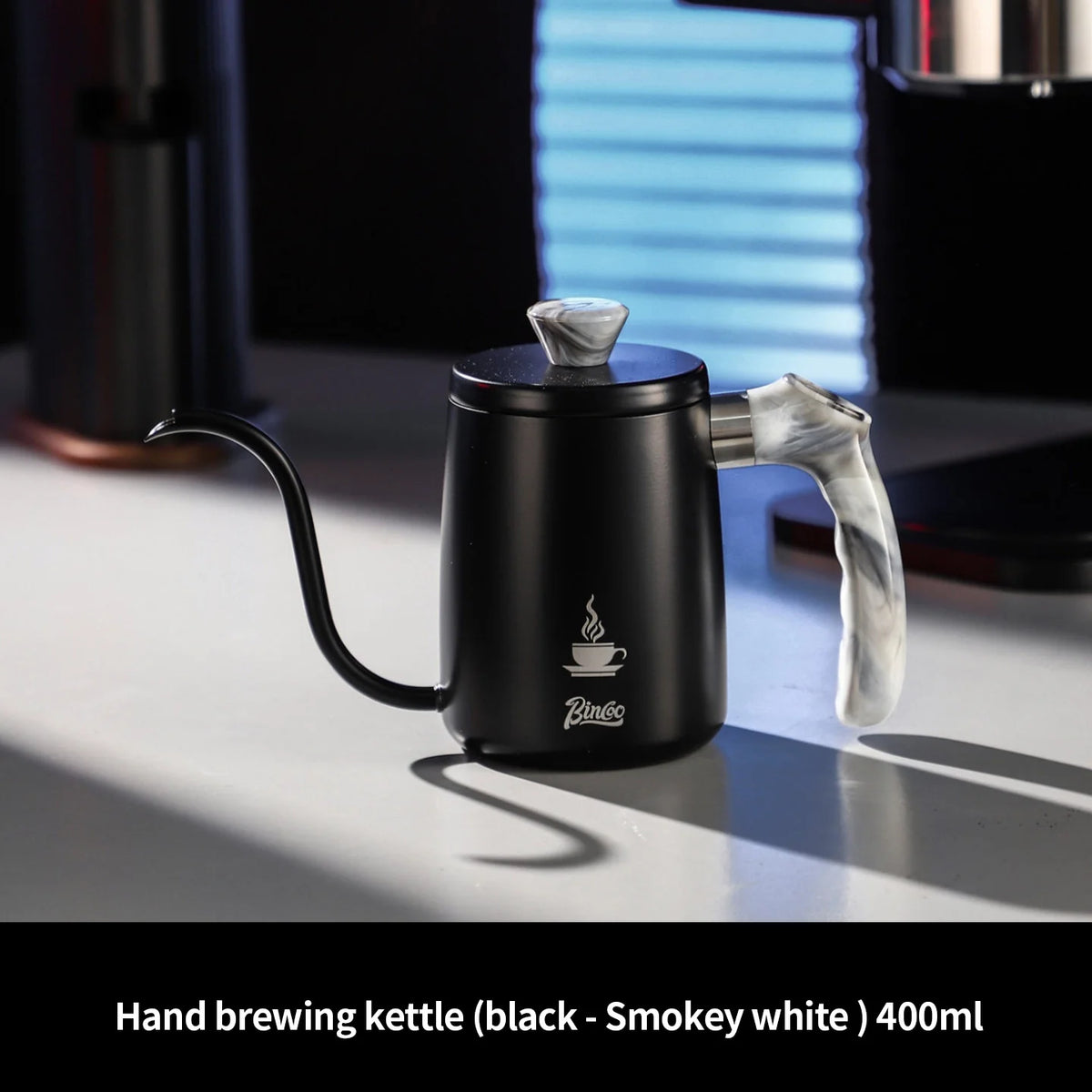 Bincoo Pour Over Coffee Kettle 304 Stainless Steel 400/600ml Pour Over Kettle Qst black white 400ml
