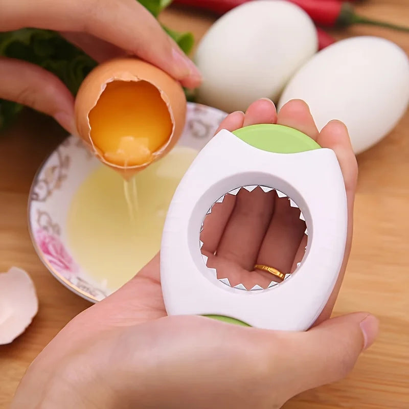 Stainless Steel Egg Opener & Eggshell Cutter Clamp Tool Egg Opener Tool Qme