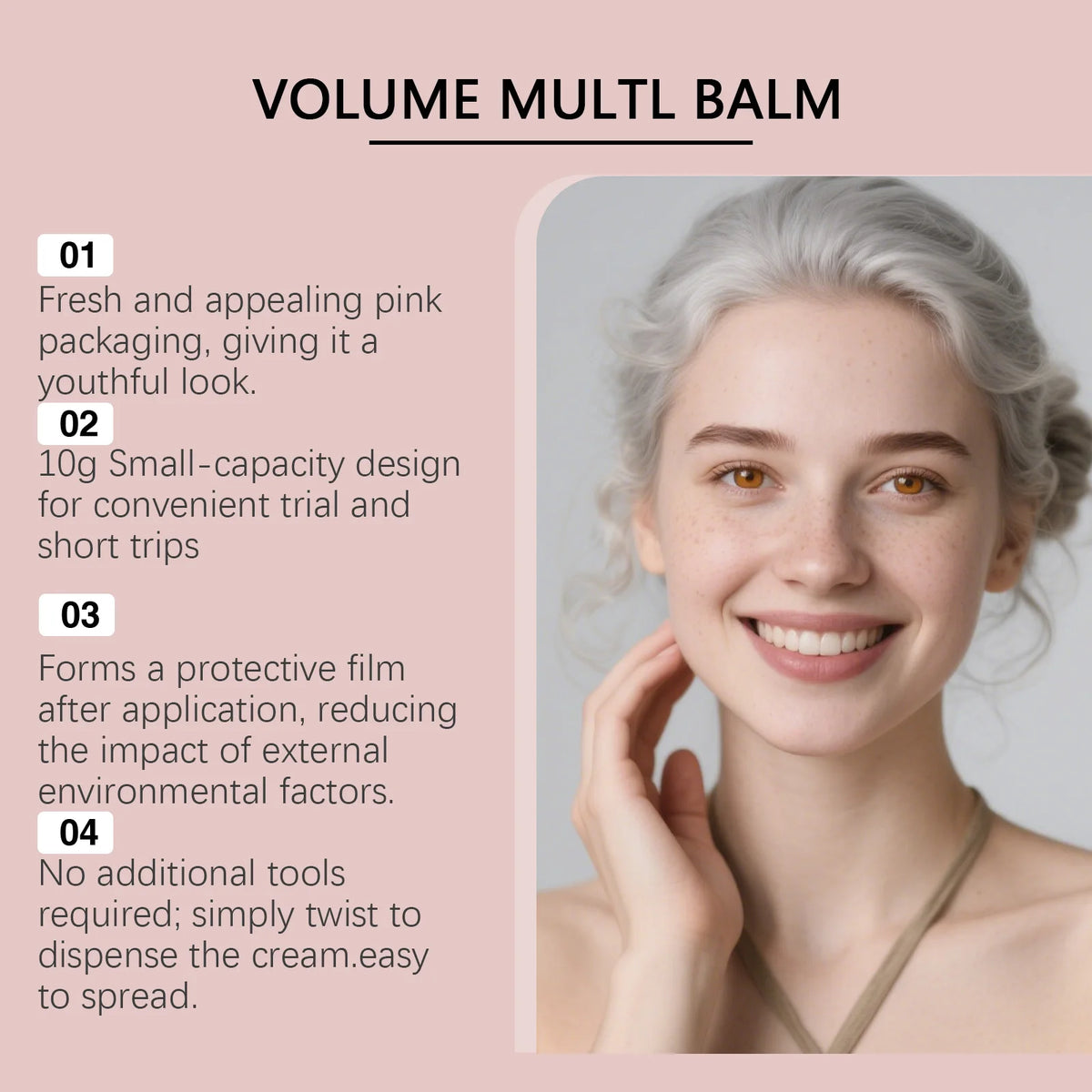 Pink Multi-Effect Moisturizing Stick – Hydrating Face & Neck Moisturizing Stick Qst