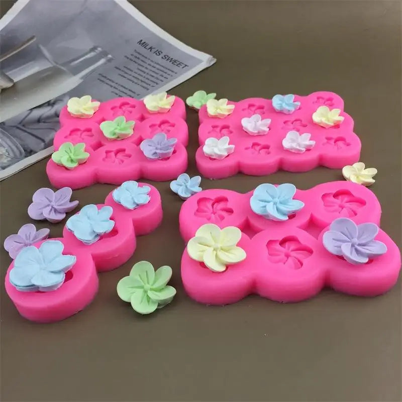 3D Flower Silicone Mold – Candle, Soap & Baking 3–12 Grids Silicone Baking Mold Qme