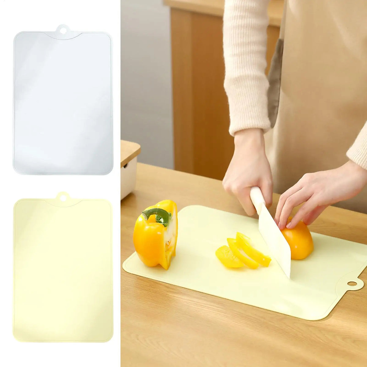 Flexible Non-Slip Cutting Mats – Thin Plastic Kitchen Boards Flexible Cutting Mat Qme