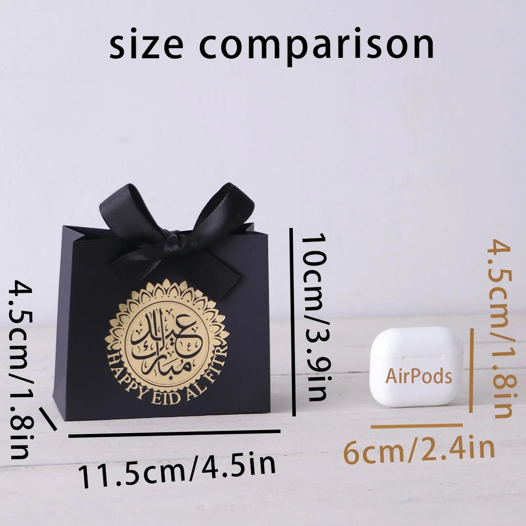 5 Compact Eid Gift Boxes | Elegant Paperboard Set – Black & More Eid Gift Boxes Qme