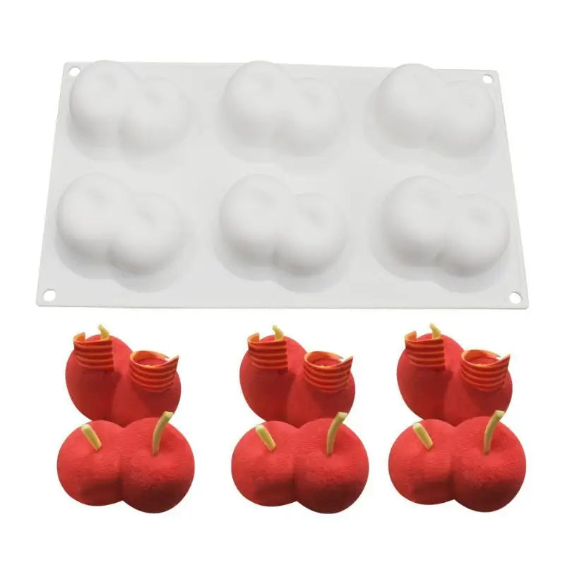 Cherry Design Food-Grade Silicone Chocolate & Mousse Mold Silicone Baking Mold Qme