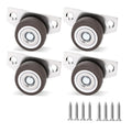 Mini Silent Side-Mounted Furniture Caster Wheel – Wear-Resistant Furniture Caster Wheel Qme 4pcs-A