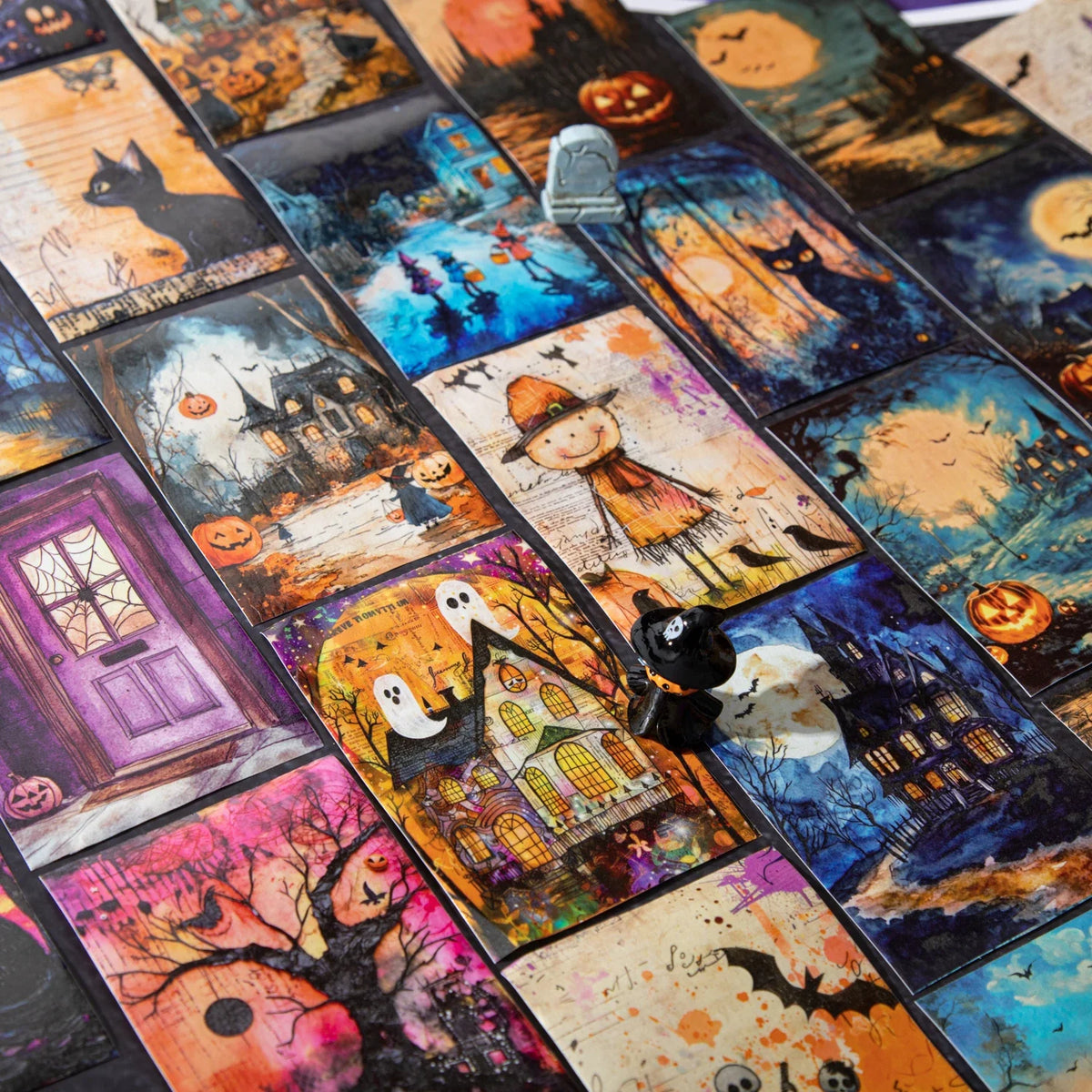Halloween Gothic Washi Tape – DIY Scrapbooking & Collage Decorative Washi Tape Qme