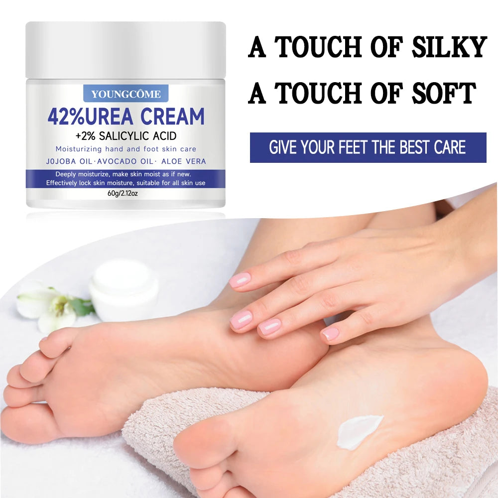 YOUNGCOME 42% Urea + 2% Salicylic Acid Cream – Heels & Skin Foot & Body Cream Qst