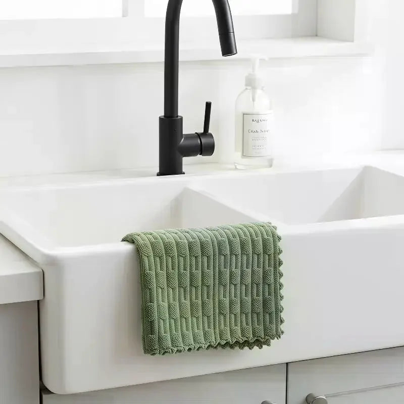 Microfiber Dish Cloths | Multipurpose Dishwashing Towels 12 Colors Microfiber Dish Cloths Qme