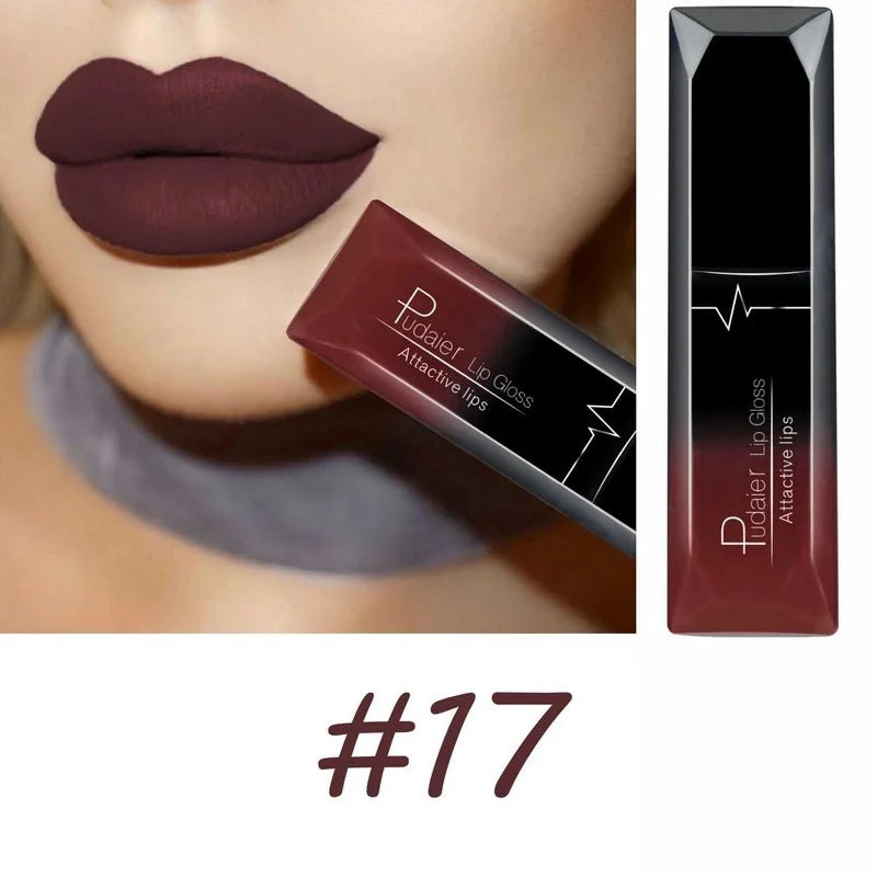 17-Shade Matte Liquid Lipstick – Long-Lasting Lip Color | Qme Matte Liquid Lipstick Qme 17