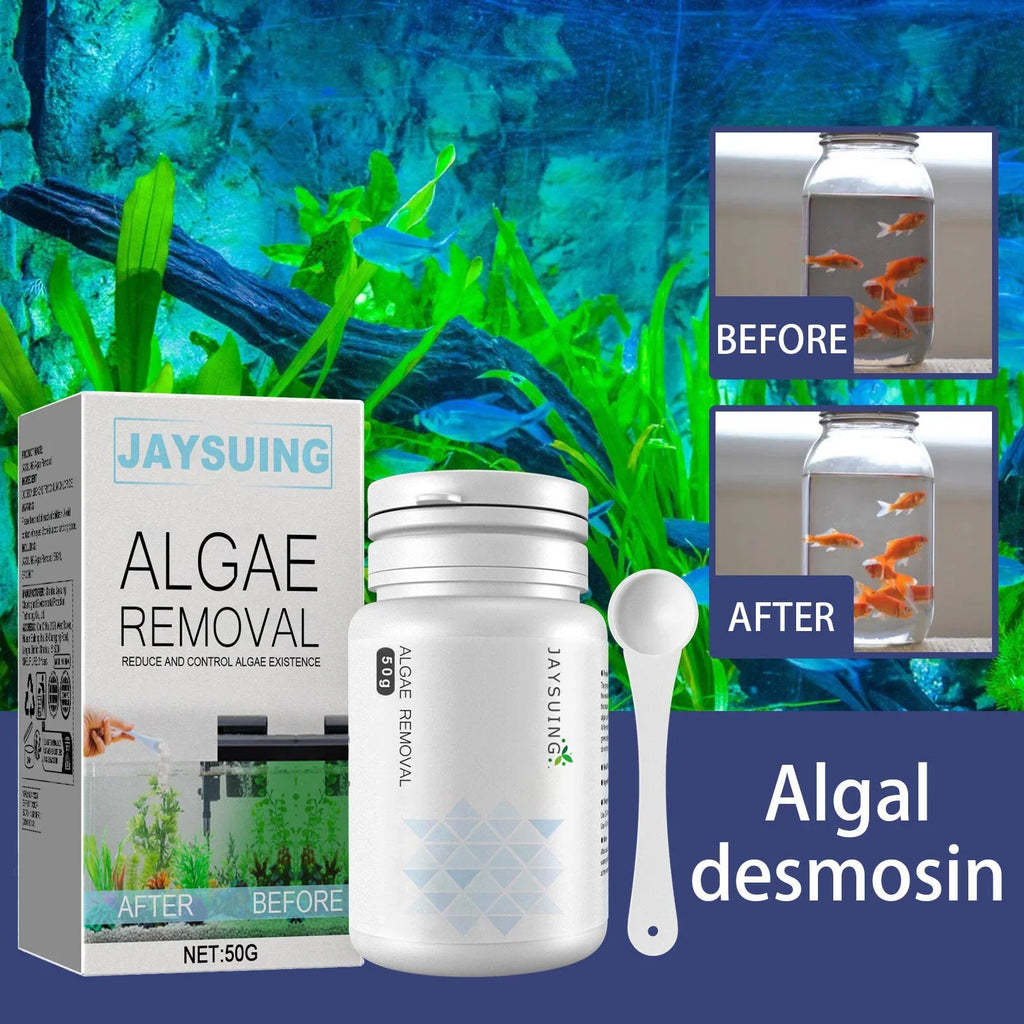 Aquarium Algae & Moss Remover – Clears Green Water Fast Aquarium Water Treatment Qme