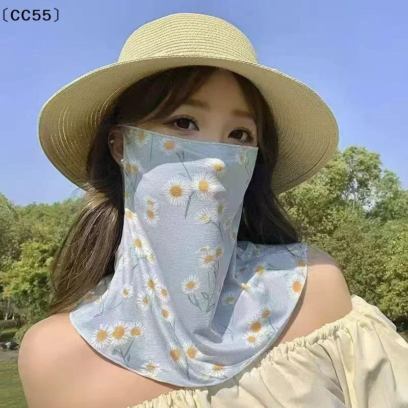 Women's UV Sun Protection Neck Scarf & Face Cover Sun Protection Scarf Qst