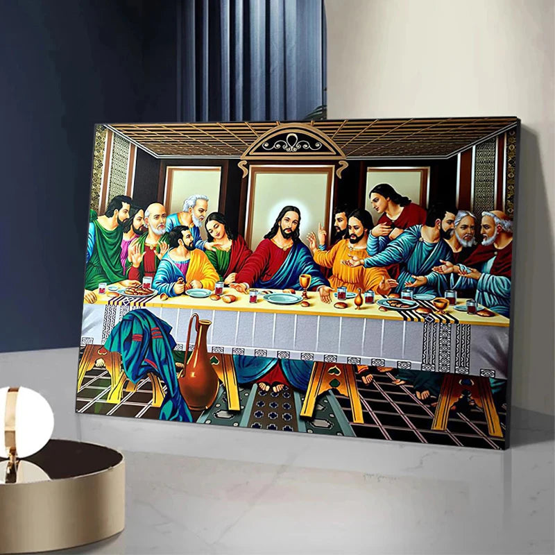 The Last Supper Canvas Print – Da Vinci Wall Art Decor Canvas Wall Art Qst