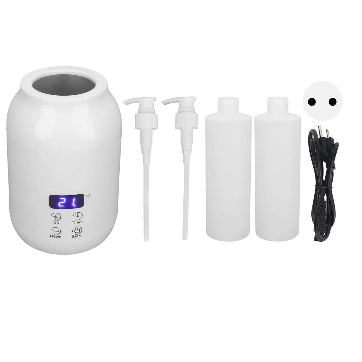 Massage Oil Bottle Heater – LED Display & Touch Control Massage Oil Warmer Qme