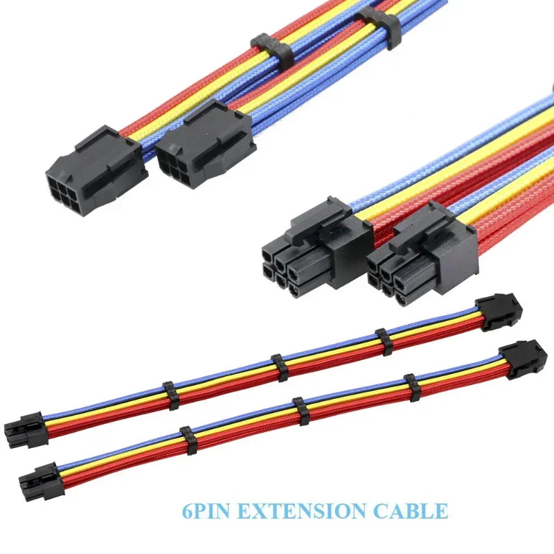ATX 24-Pin 8-Pin Power Adapter Converter Cable – VGA Extension PC Power Cable Qme