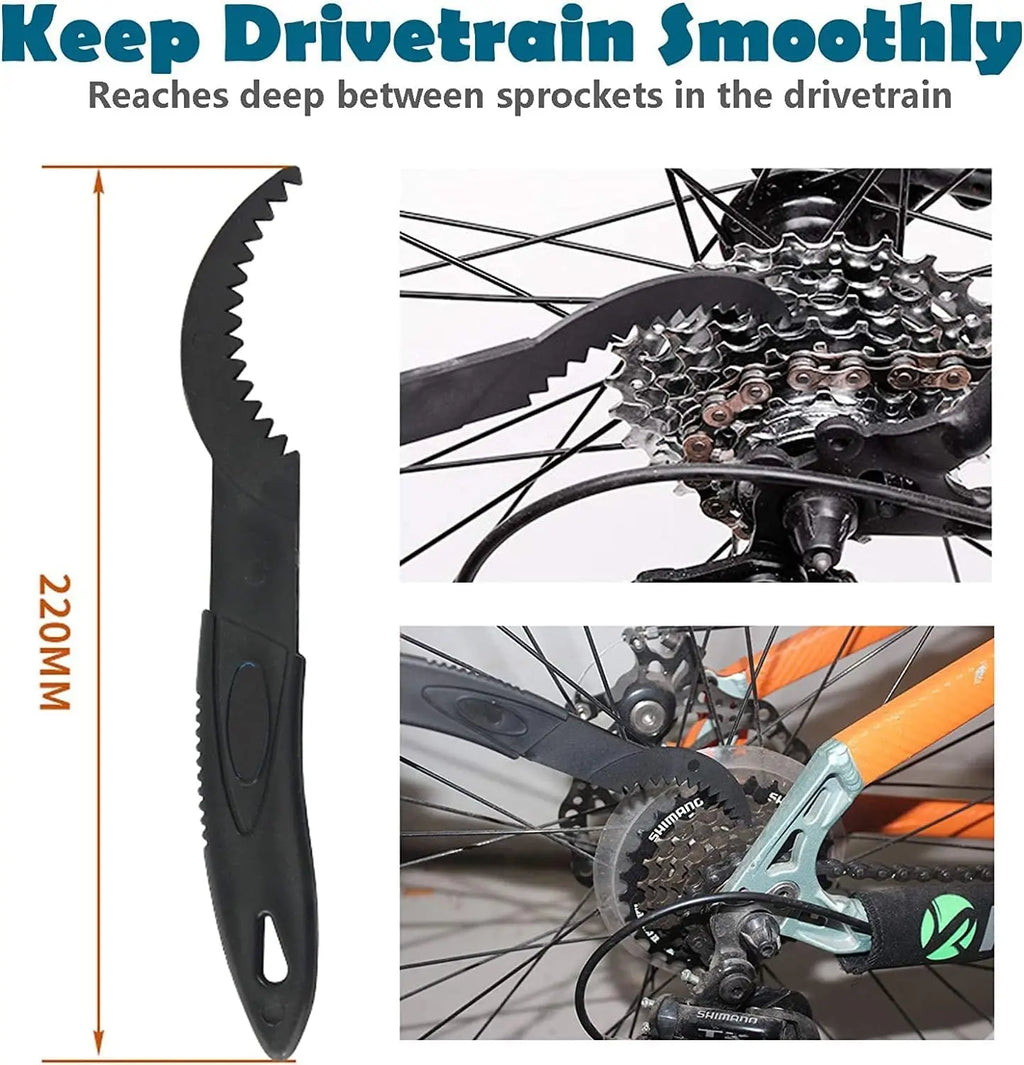 Portable Bike Chain Cleaner Scrubber Brush Tool Kit | Qme Bike Chain Cleaner Qme