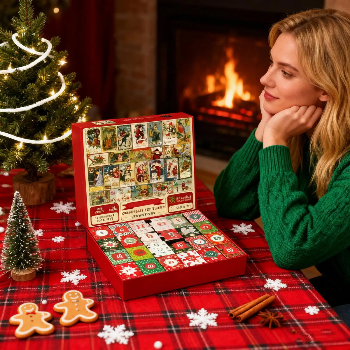 Christmas Advent Calendar 2025 – 24-Day Jigsaw Puzzle Countdown Advent Puzzle Calendar Qme