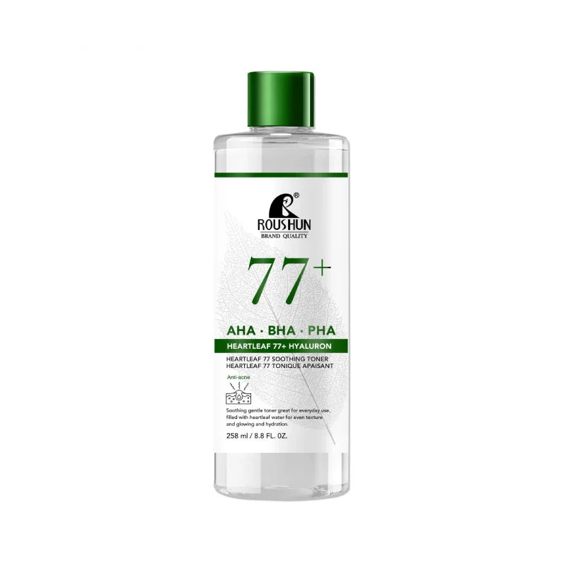 ROUSHUN AHA BHA PHA 77+ Toner 258ml – Hydrating Facial Water Facial Toner Qst