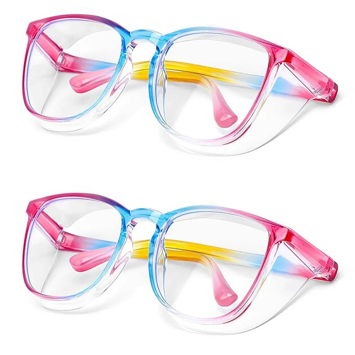 VOPHA HM9 Z87.1 Safety Goggles – Anti-Fog, Scratch-Proof Safety Goggles Qst 2pc-Rainbow