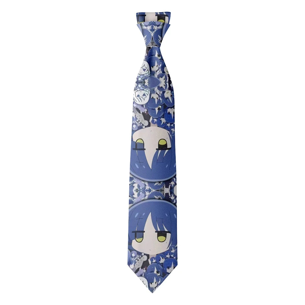 Anime Girl Necktie | Novelty Party & Wedding Shirt Suit Novelty Necktie Qme