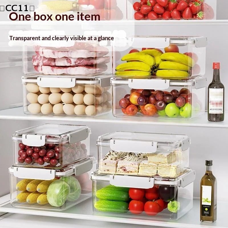 Clear Fruit & Food Fridge Storage Containers Organizer Food Storage Container Qme