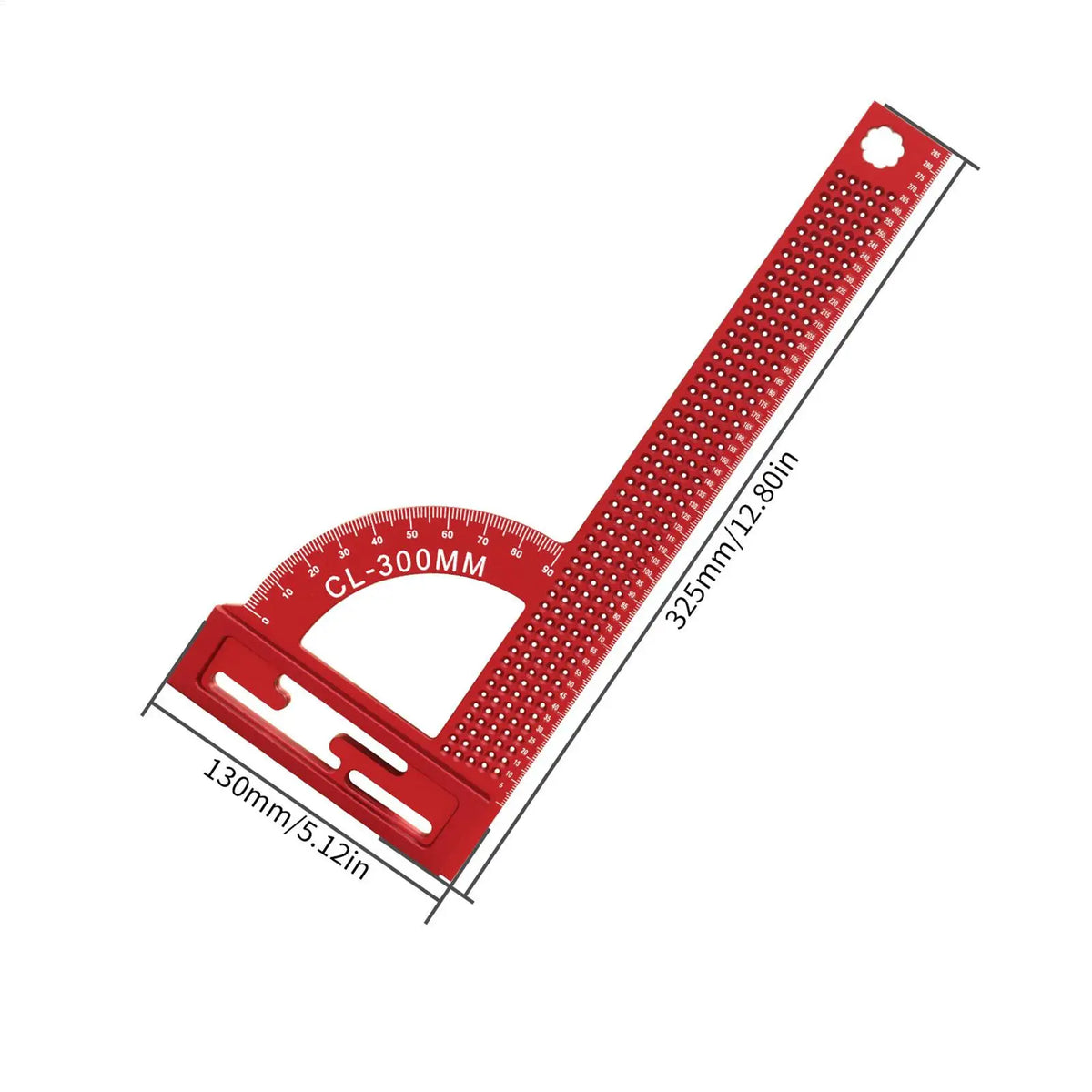 Aluminum Alloy Right Angle Metric Ruler – Woodworking Square Woodworking Square Qme