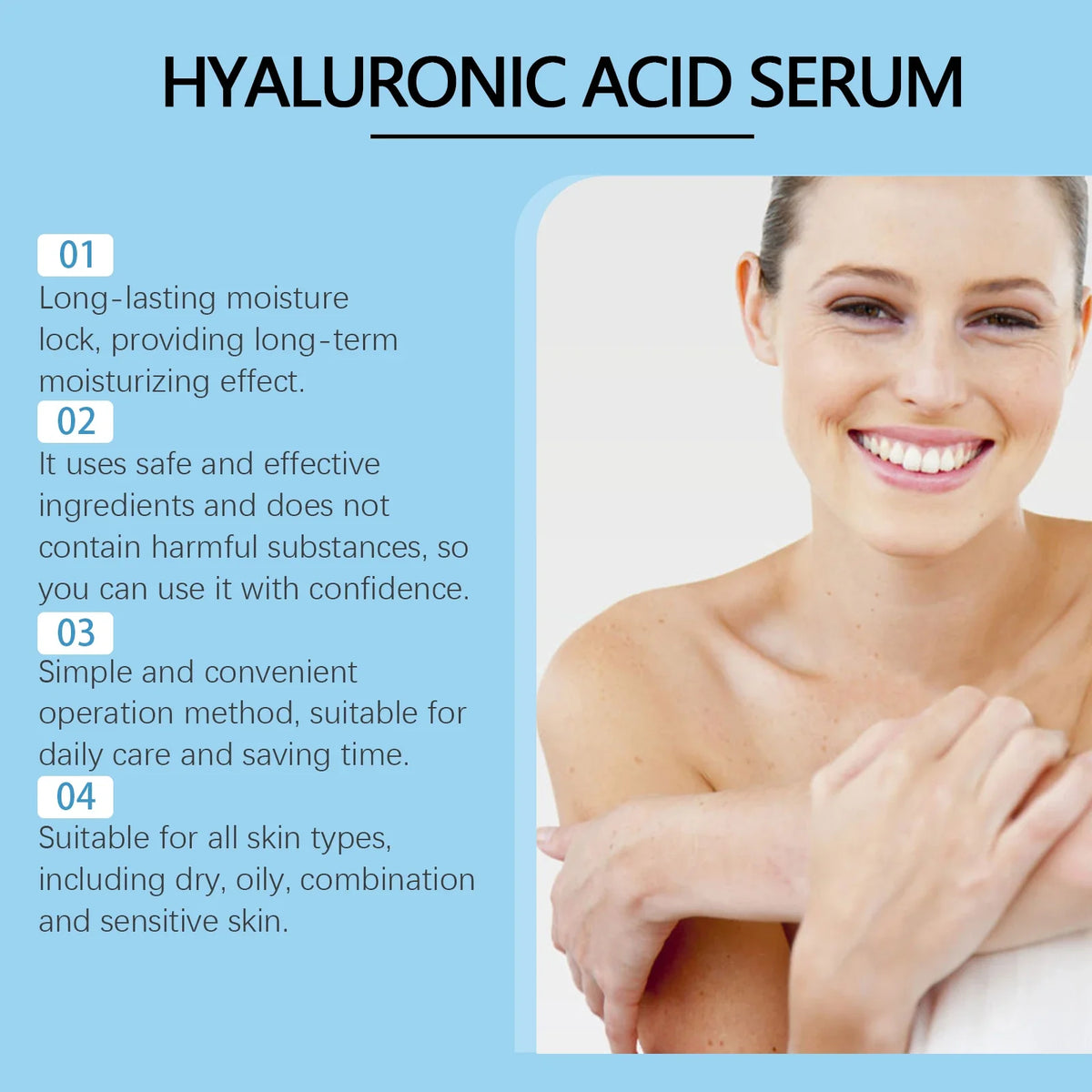 Hyaluronic Acid Serum Micro Roller – 64-Pin Hydrating Essence Micro Roller Serum Kit Qme