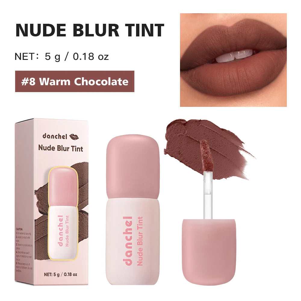 Soft Matte Velvet Liquid Lipstick – High Pigment K-Beauty Lip Glaze Liquid Lipstick Qst 08