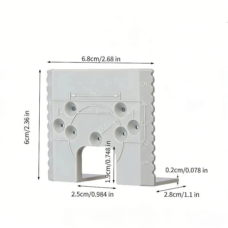 Hinge Quick Positioning Tool – Cabinet Door Installation Jig Woodworking Hinge Jig Qme Gray