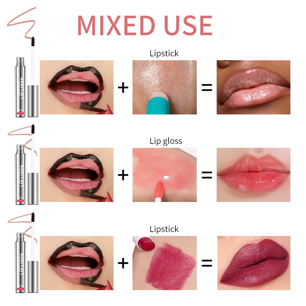 Waterproof Peel-Off Lip Liner – Vitamin E & Hyaluronic Acid Liquid Lip Liner Qst