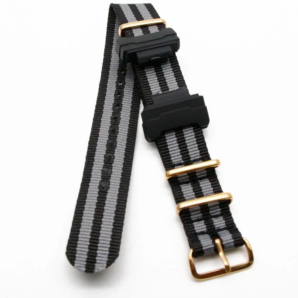 Nylon Watch Strap for Casio G-Shock GA100 GA110 GA120 GA400 Watch Strap Qme