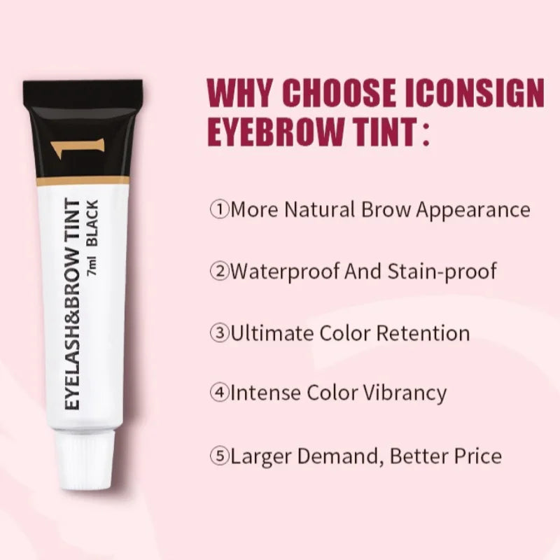 Eyebrow & Lash Tint Gel Cream – Black, Brown & Coffee Eyebrow Tint Gel Qme