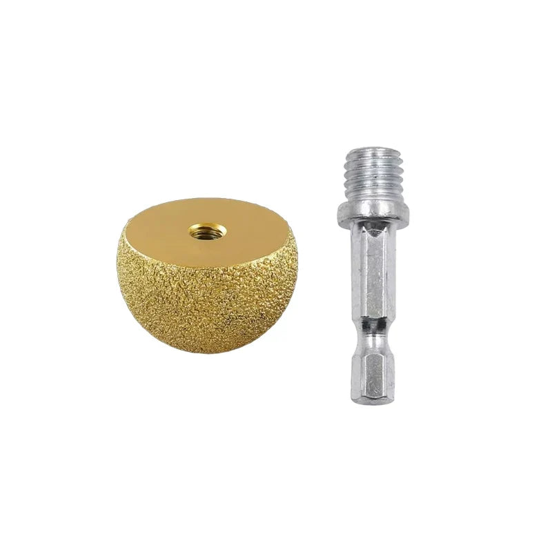 Diamond Brazed Round Grinding Head – Internal Arc Abrasive Tool Diamond Grinding Head Qme 1set