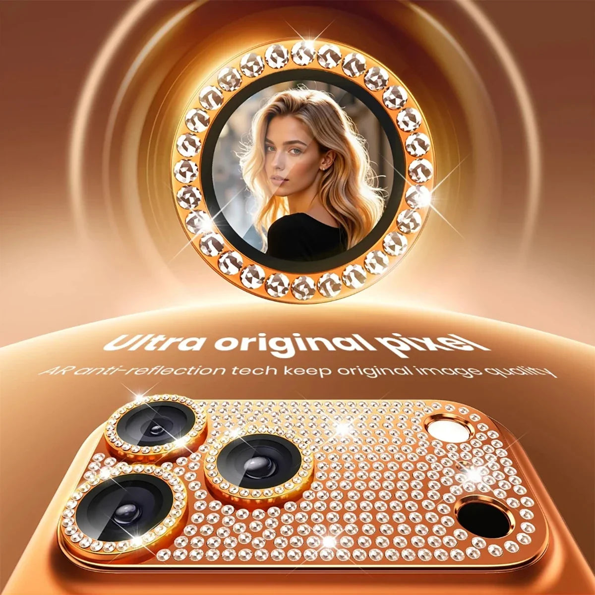 Diamond Camera Lens Protective Film for iPhone 17 Pro Max Lens Protective Film Qme