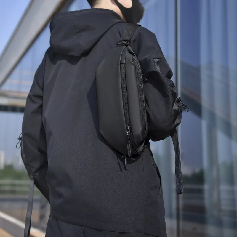 Men's Multifunctional PU Crossbody Bag – Outdoor & Business Men's Crossbody Bag Qme