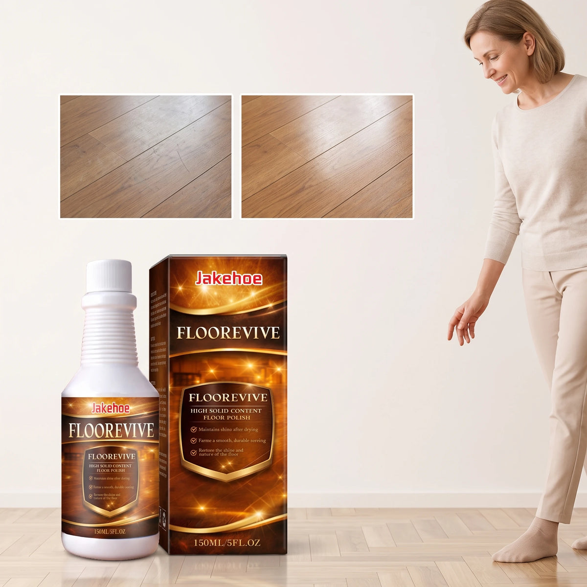 150ml Multi-Surface Floor Cleaner – Gloss & Protection Floor Care Cleaner Qst