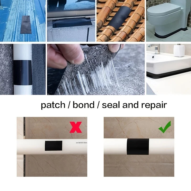 Waterproof PVC Self-Adhesive Pipe Repair Tape | Flex Seal Pipe Repair Tape Qme