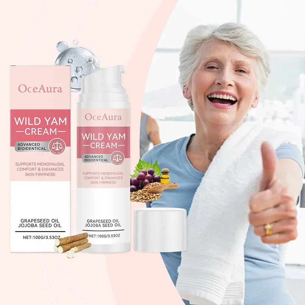 Wild Yam Cream – Natural Facial Moisturizer for Women Facial Moisturizer Cream Qme