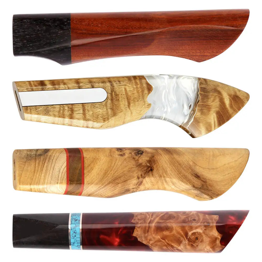 XITUO Wooden Resin DIY Knife Handles for Japanese Knives Knife Handle Blank Qst