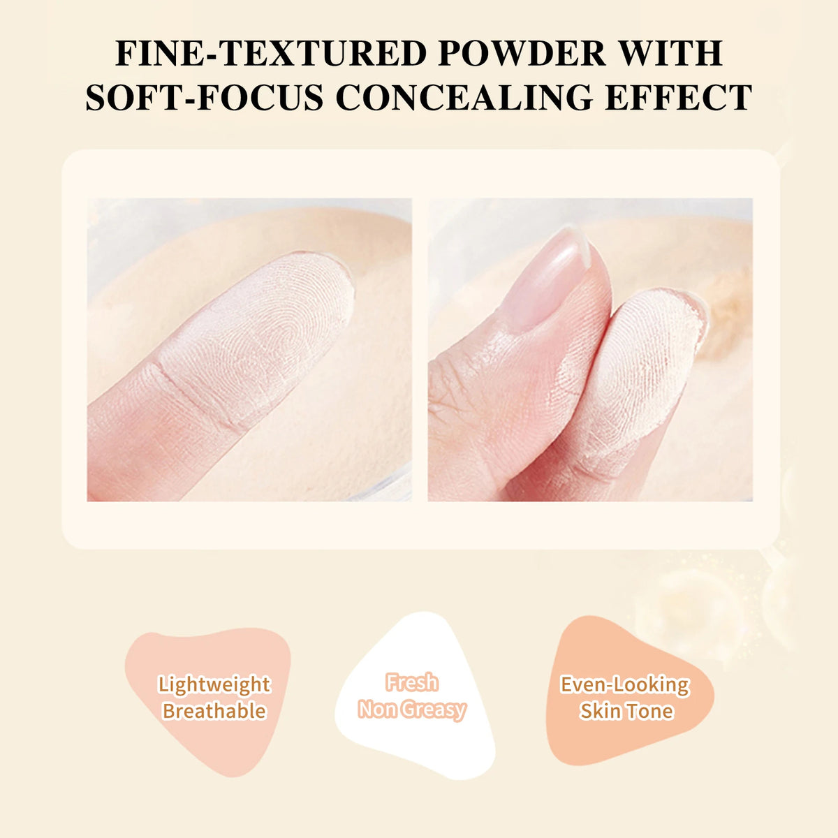 Snail Water Translucent Setting Powder – Lightweight, No Caking Setting Powder Qst