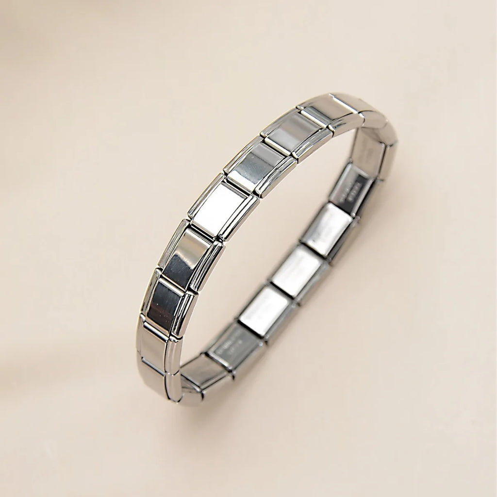 Stretchable Square Italian Stainless Steel Bracelet | 5 Colors Stainless Steel Bracelet Qme